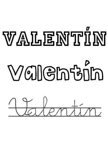 Día del santo Valentín, 14 de febrero. Nombres para niños