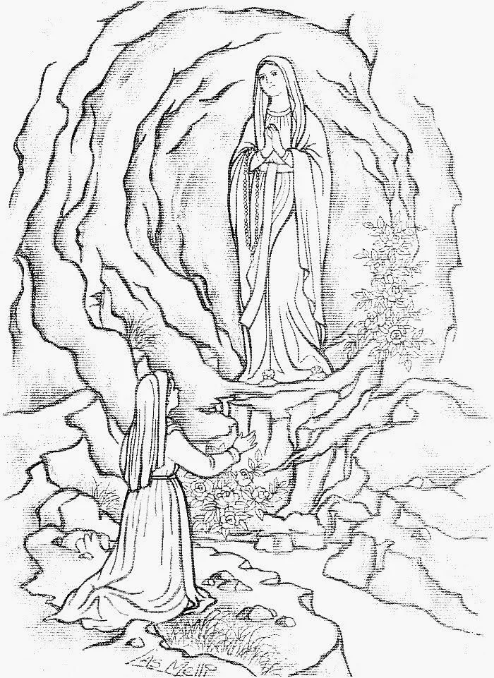 SANTORAL CATOLICO: IMÁGENES DE LA VIRGEN DE LOURDES PARA COLOREAR SANTORAL CATOLICO: IMÁGENES DE LA VIRGEN DE LOURDES PARA COLOREAR
