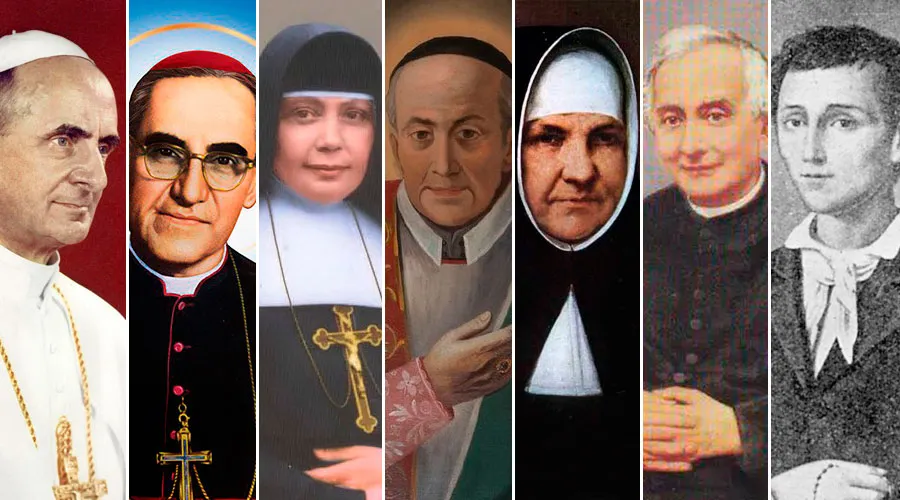 7 nuevos santos: Pablo VI, Monseñor Romero y la primera santa boliviana | ACI Prensa 7 nuevos santos: Pablo VI, Monseñor Romero y la primera santa boliviana | ACI Prensa