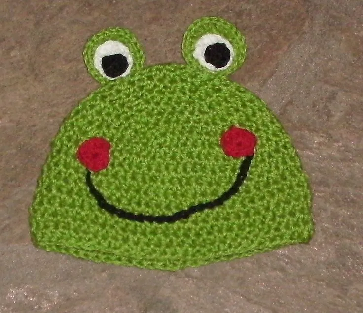 gorro rana... o Sapo Pepe... | GORROS INFANTILES | Pinterest