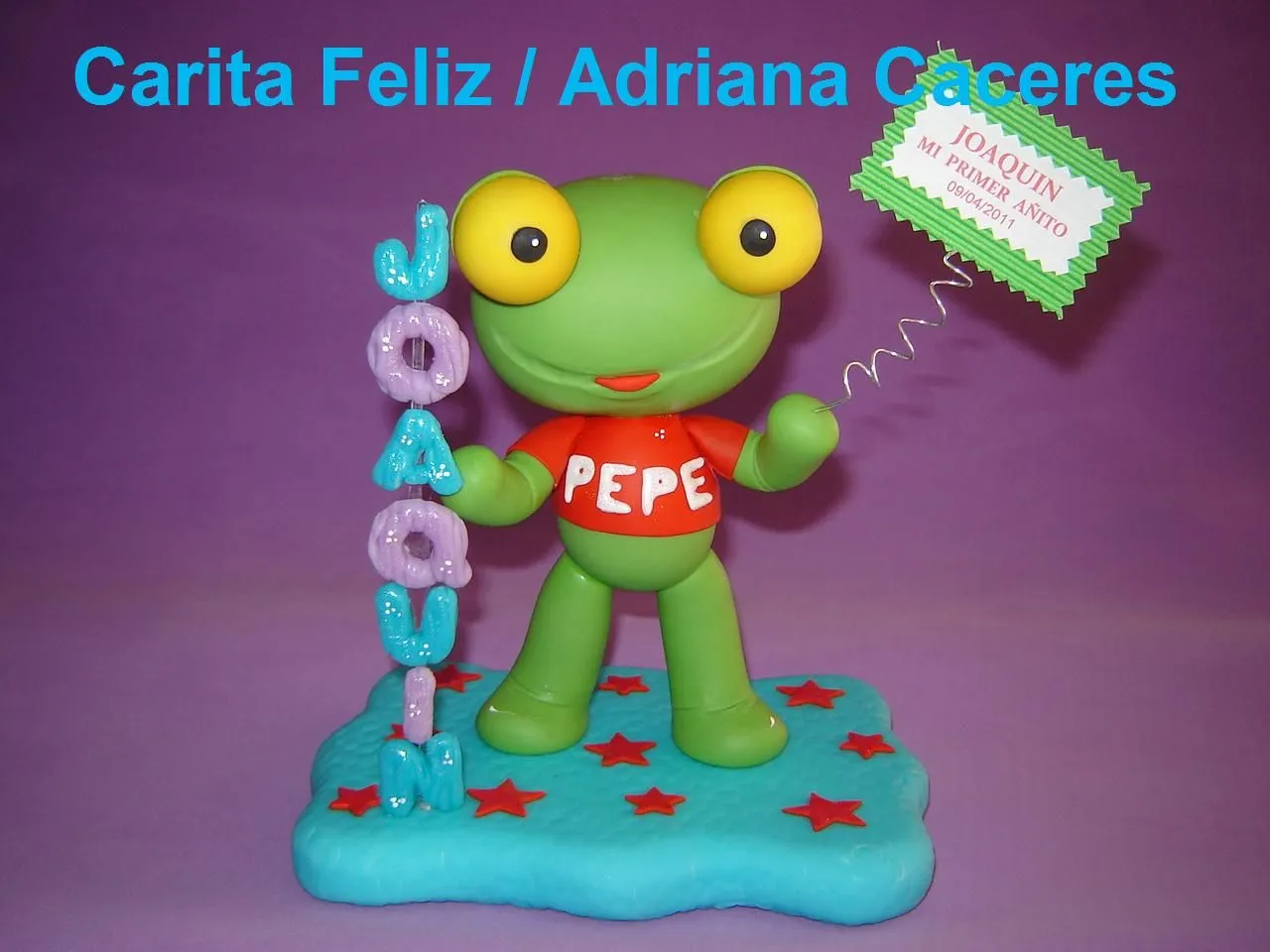 SAPO PEPE…CENTRO DE TORTA PRIMER AÑITO | Carita Feliz /Adriana Caceres