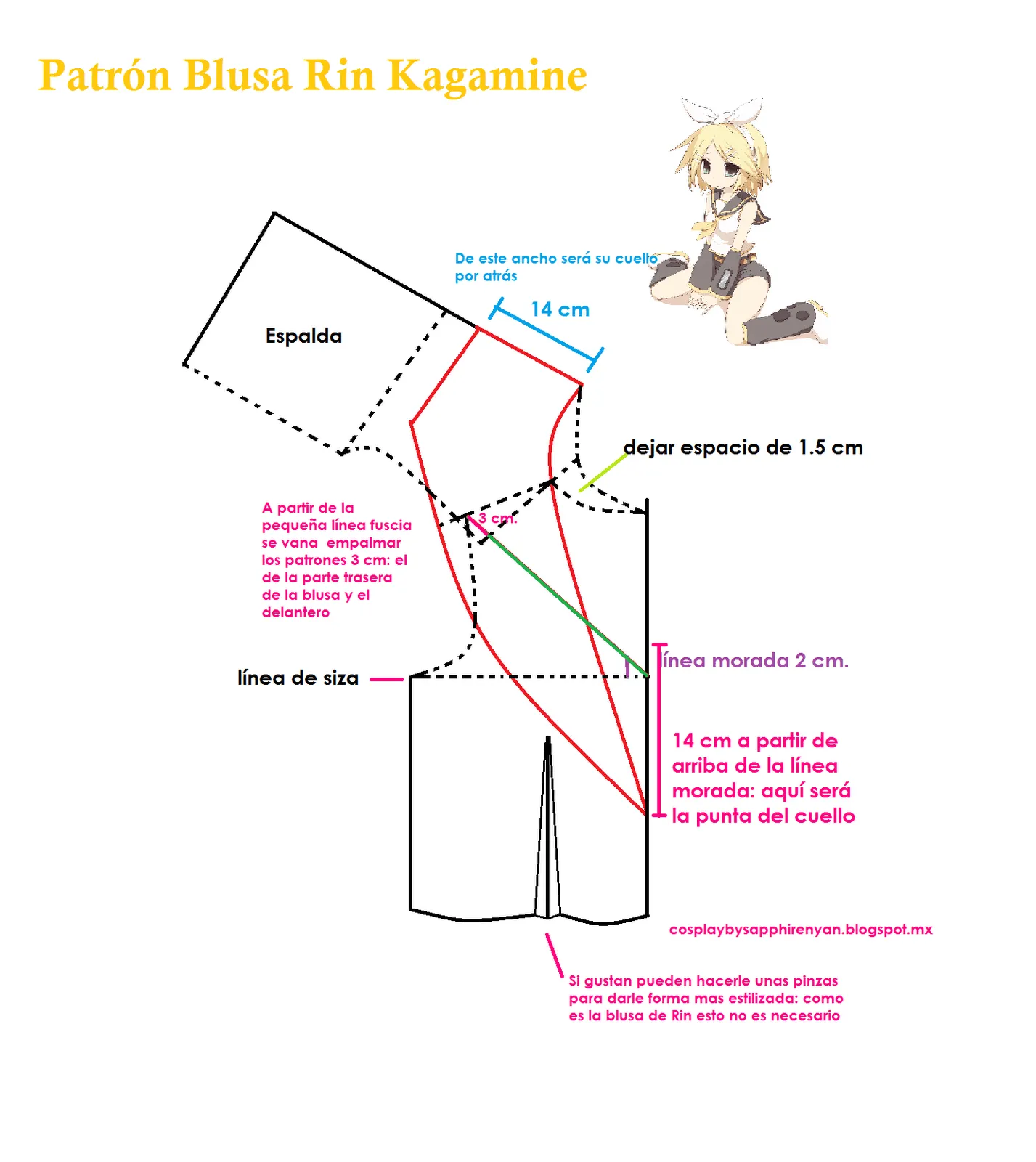 Sapphire Nyan : Tutorial Cosplay Rin Kagamine Sapphire Nyan : Tutorial Cosplay Rin Kagamine