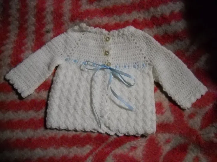 Saquito de lana Bebe CROCHET | Baby Crochet | Pinterest | Bebe and ...