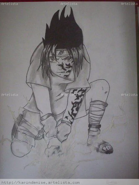 Sasuke para dibujar a lápiz - Imagui