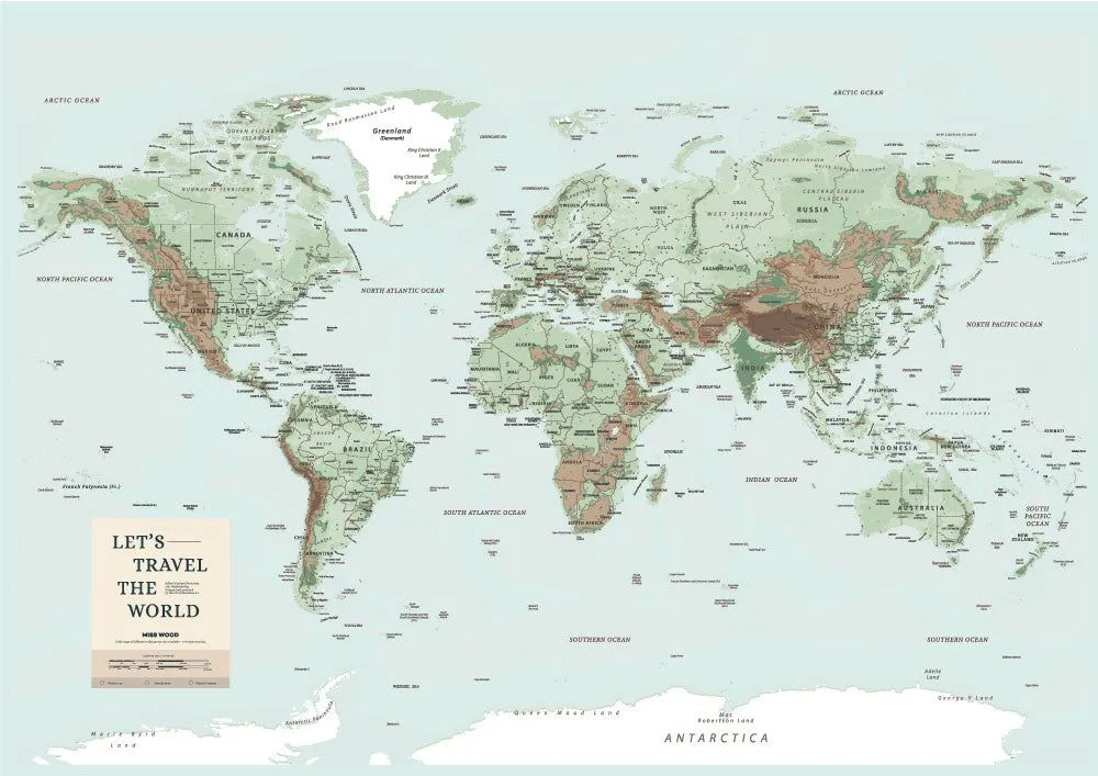 ▷ Scarica gratuitamente i 5 migliori mappamondi fisici da stampare –  Misswood