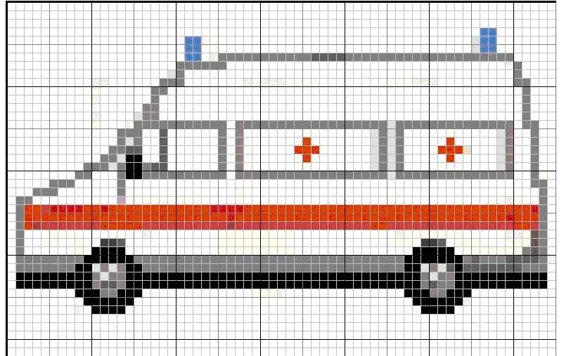 Schema Punto Croce Ambulanza Buona