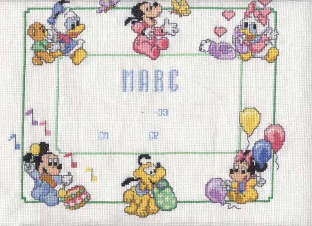 Schema punto croce Disney-