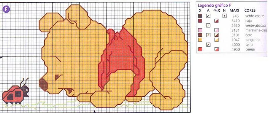 Schema punto croce winnie the pooh baby - Pronto Giocondo