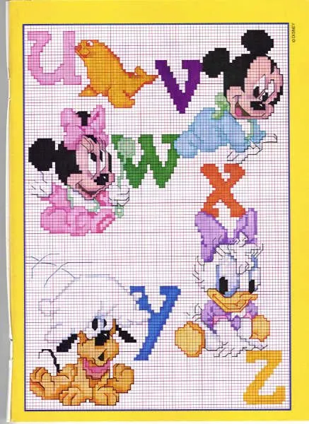 Schemi a punto croce della Walt Disney gratuiti Schemi a punto croce della Walt Disney gratuiti