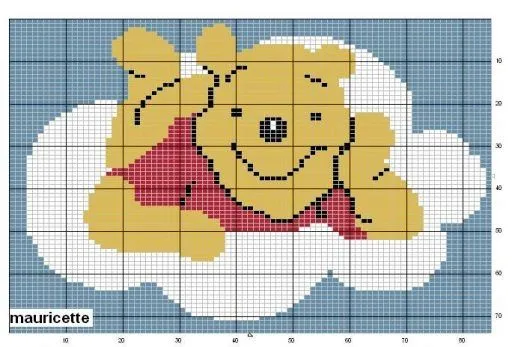 Schemi punto croce: Trilly nera, Bugs Bunny, Winnie the Pooh Schemi punto croce: Trilly nera, Bugs Bunny, Winnie the Pooh