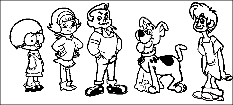 Scooby doo para colorear