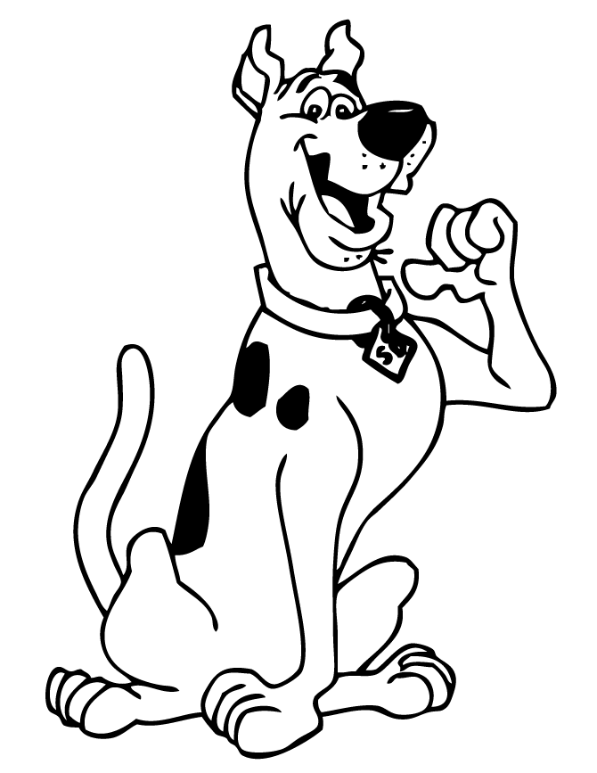 Scooby doo para colorear