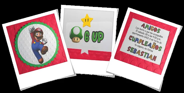 Scrapandome Con Los Recuerdos: Invitaciones de Mario Bros