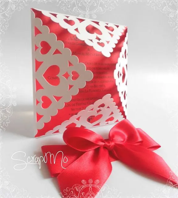 Scrapandome Con Los Recuerdos: Boda Blanco y Coral | Invitations ...