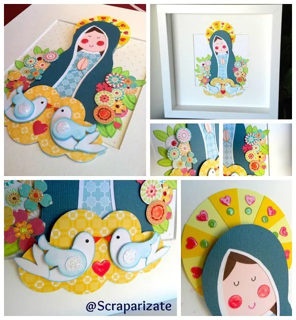Scraparizate. Cuadro virgen | foami | Pinterest