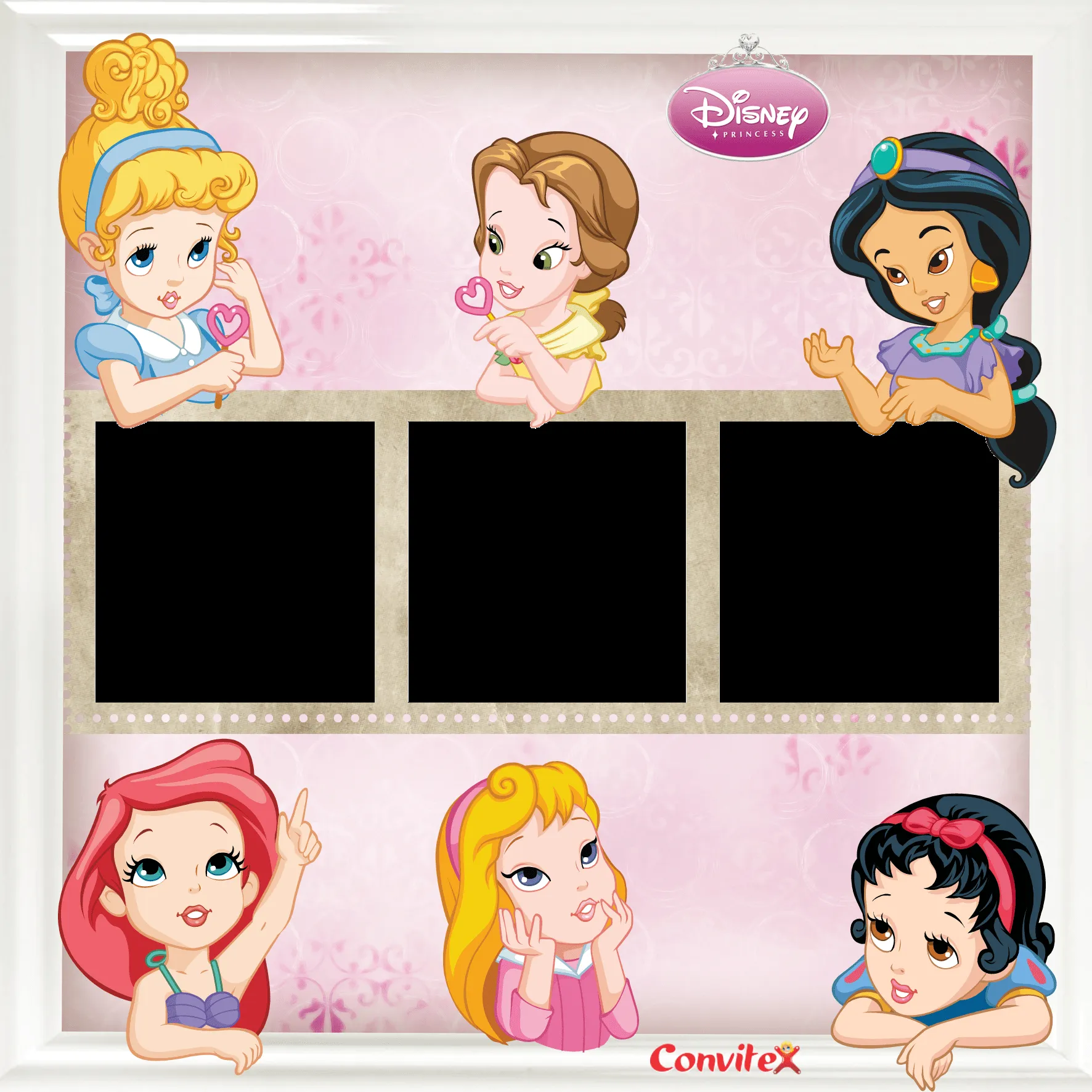 Scrapbook, Convite ou Frame Baby Princess | Convitex Scrapbook, Convite ou Frame Baby Princess | Convitex