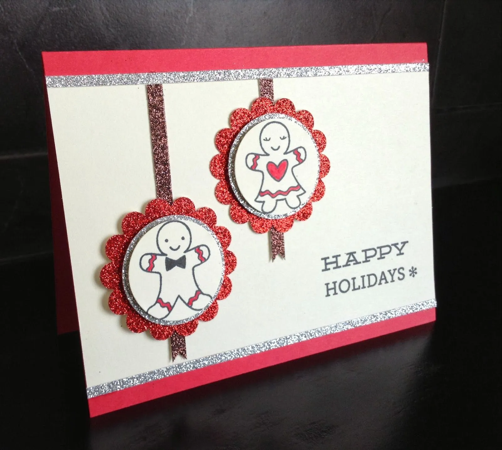 Scrapbook y manualidades: Tarjeta galletas navidad