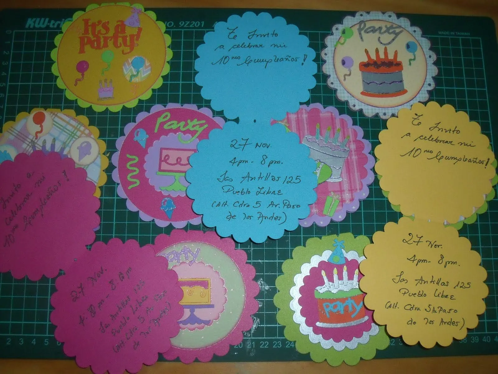 ... Lima - Peru: Invitación de Cumpleaños con SCRAPBOOKING