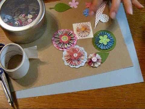 Scrapbooking en Español-Tutorial: Flores de Papel de Acordeón ... Scrapbooking en Español-Tutorial: Flores de Papel de Acordeón ...