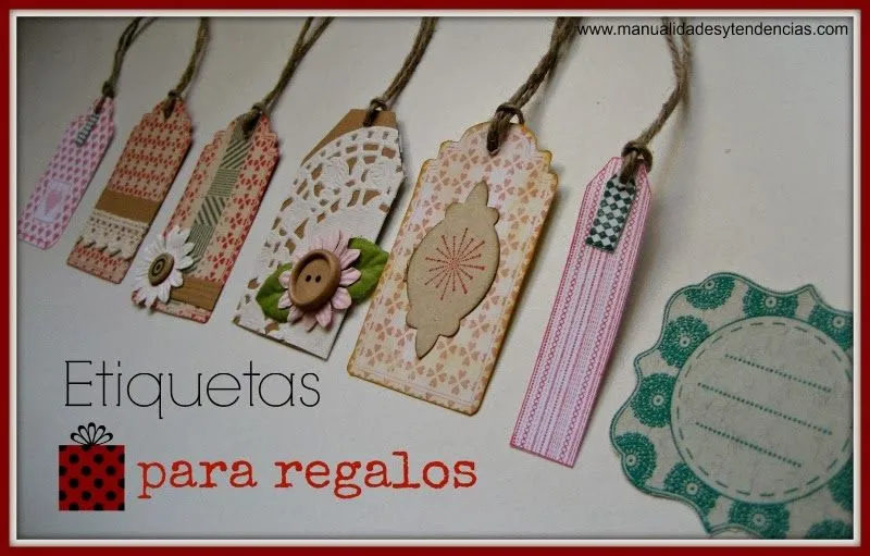 scrapbooking tag navidad etiqueta | facilisimo.com