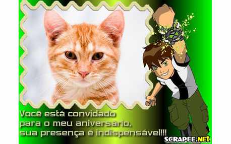 Scrapee.net - Photo Frame convite de aniversario ben10 Scrapee.net - Photo Frame convite de aniversario ben10