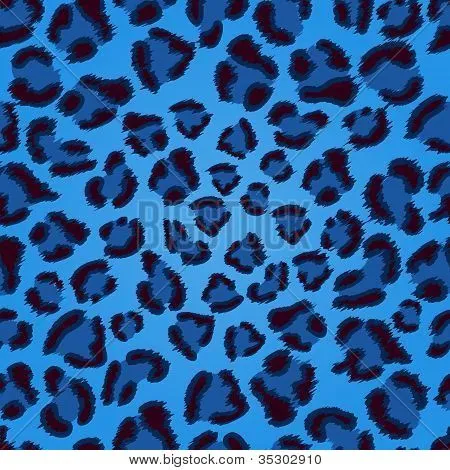 Seamless blue leopard texture pattern. Stock Vector & Stock Photos ...