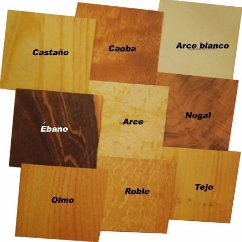 sebastian rpo: Tipos de madera