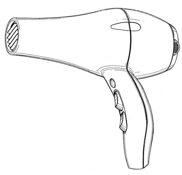 Como dibujar una secadora de pelo - Imagui