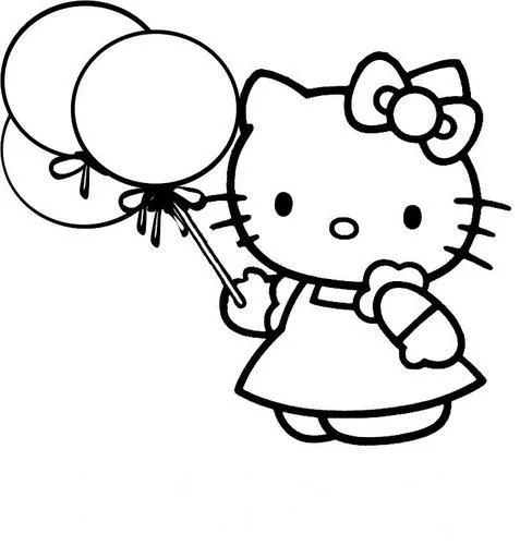 LOS SECRETOS DE KITTY: Hello Kitty: Para colorear LOS SECRETOS DE KITTY: Hello Kitty: Para colorear