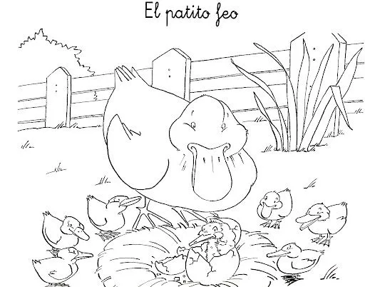 Secuencia del cuento del patito feo para colorear - Imagui Secuencia del cuento del patito feo para colorear - Imagui