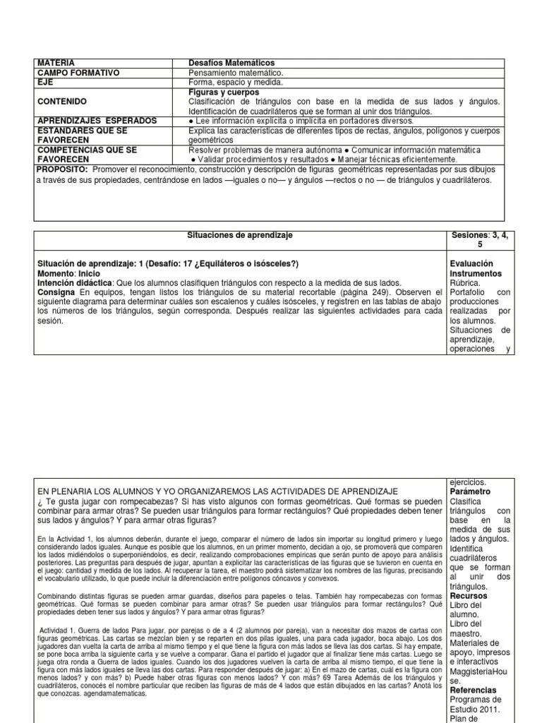 SECUENCIA | PDF | Rectángulo | Triángulo