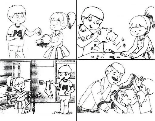 SECUENCIAS DE ESCENAS PARA COLOREAR