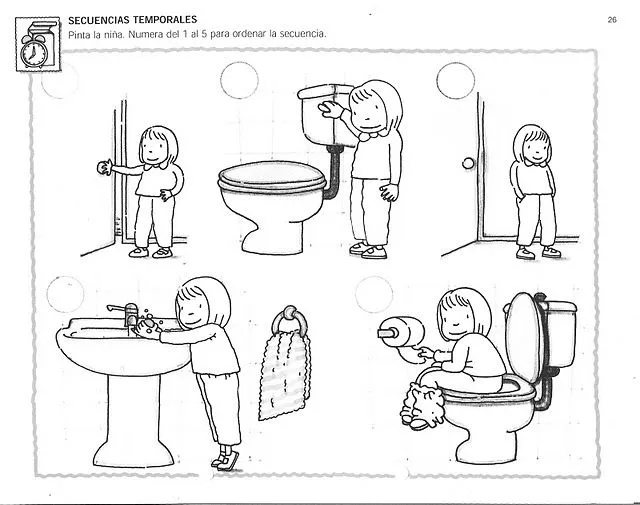 Dibujos de secuencias temporales para colorear - Imagui