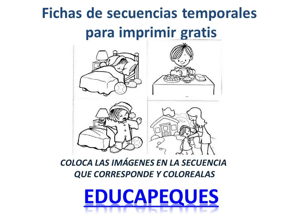 Secuencias temporales para niños: qué son y para qué sirven Secuencias temporales para niños: qué son y para qué sirven