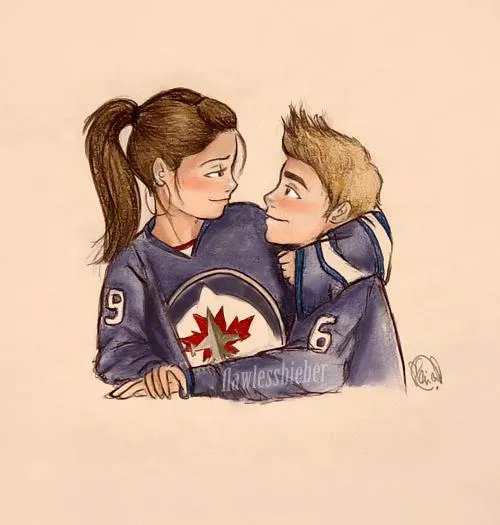 Tumblr justin y selena caricatura - Imagui