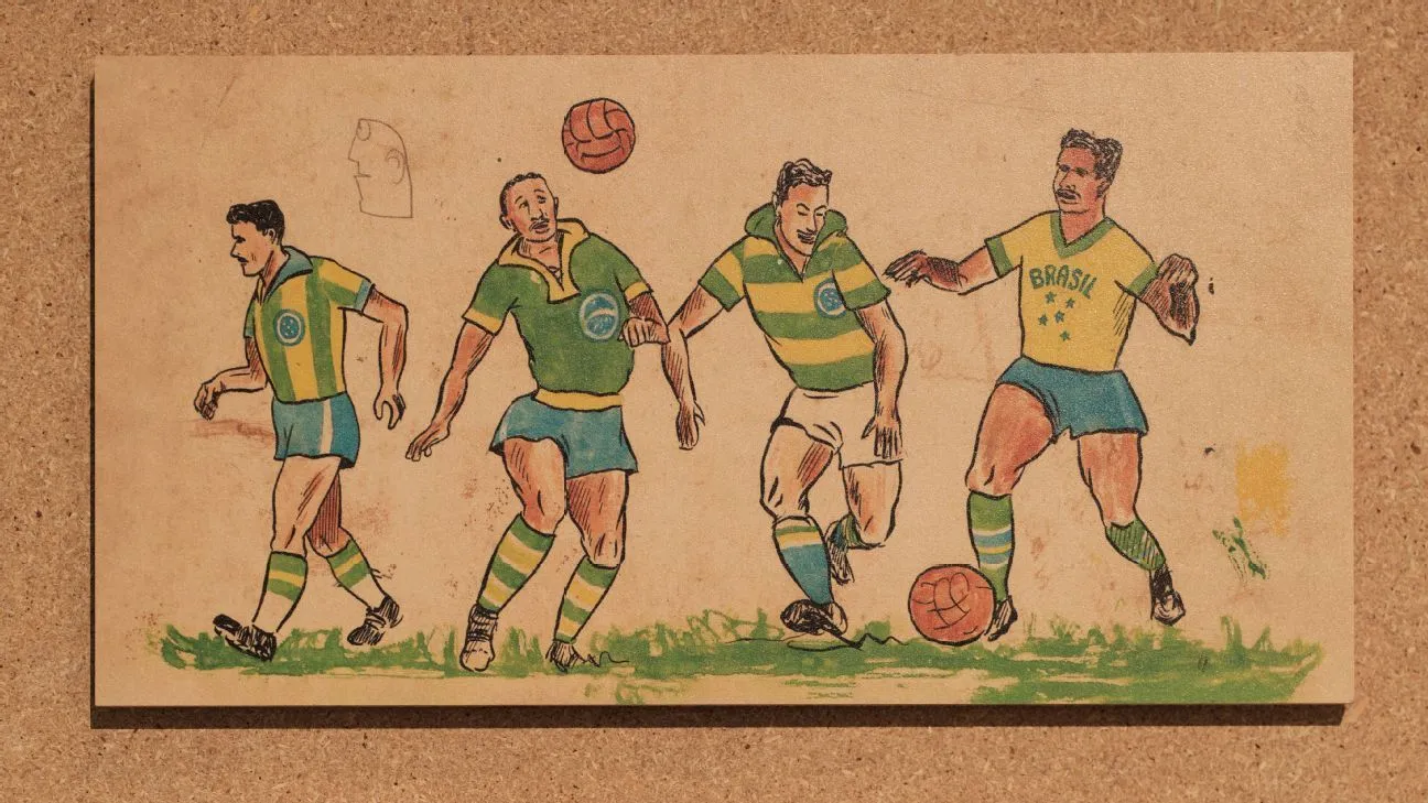 La Seleçao de Pelé, ¡en franjas diagonales! Una nueva exhibición destaca la colaboración entre el diseño y el fútbol - ESPN La Seleçao de Pelé, ¡en franjas diagonales! Una nueva exhibición destaca la colaboración entre el diseño y el fútbol - ESPN