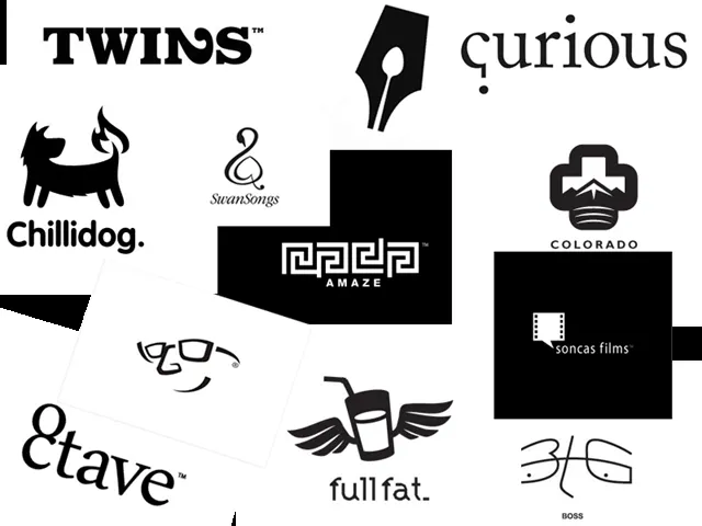 Selección de logotipos en blanco y negro | CosasSencillas.