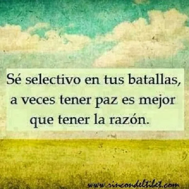 Se selectivo en tus batallas #lindas #quote #fresaspositivas ...
