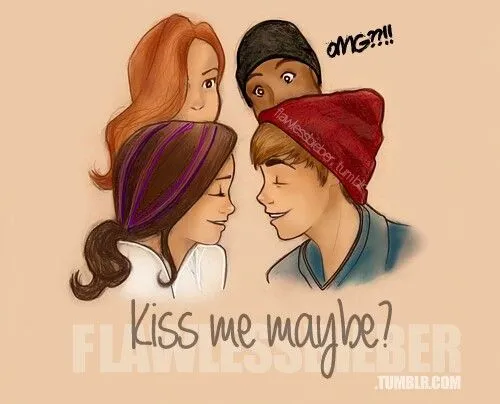 Selena Gomez y Justin Bieber en el vídeo cover deL vídeo "Call me ...