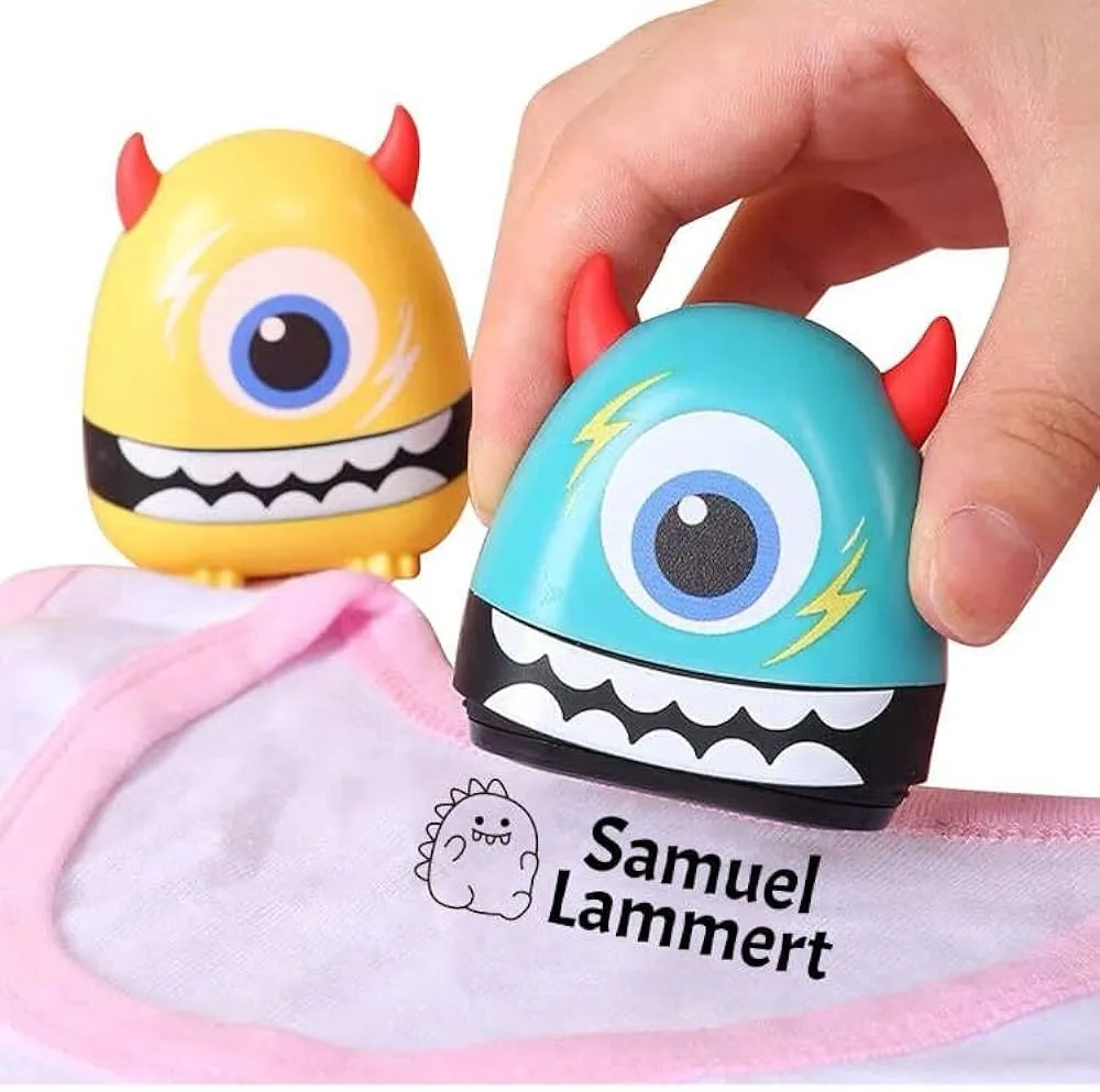 Sello de nombre, etiquetas de tela para niños, sello de nombre para ropa,  nombre personalizado que