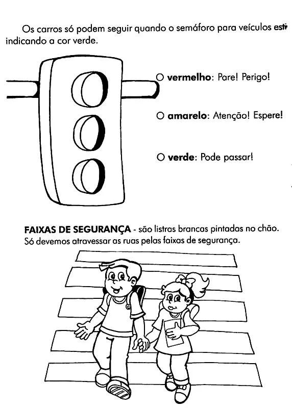 Atividades sobre Trânsito - Mundinho da Criança - Atividades para ...