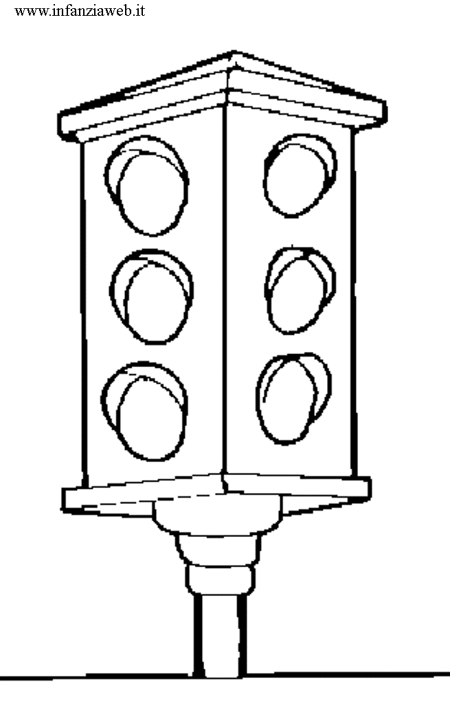 semaforo infantil Colouring Pages