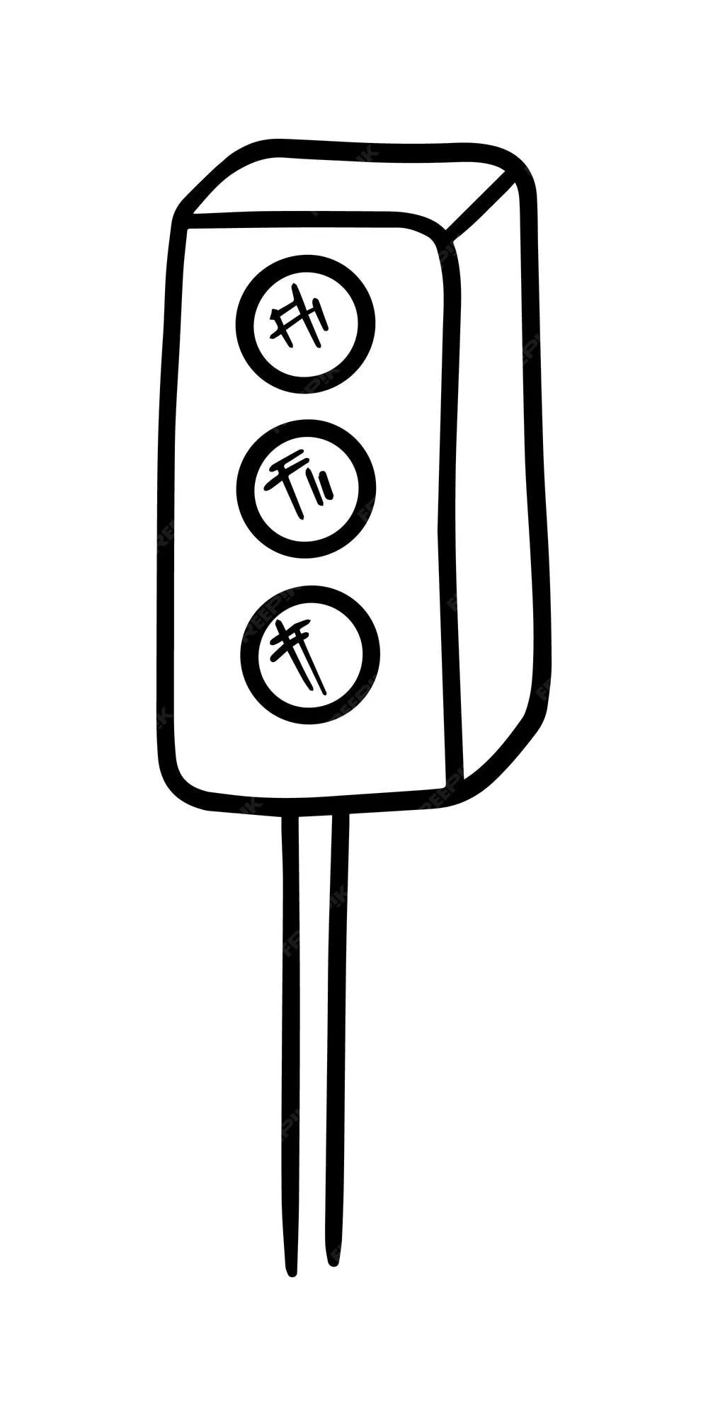 Semáforo señal lámpara eléctrica regulación del tráfico en las carreteras doodle dibujos animados lineales para colorear | Vector Premium Semáforo señal lámpara eléctrica regulación del tráfico en las carreteras doodle dibujos animados lineales para colorear | Vector Premium