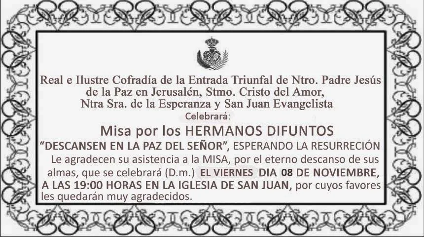 SEMANA SANTA DE BAZA: La Cofradía de la Esperanza celebra una misa ... SEMANA SANTA DE BAZA: La Cofradía de la Esperanza celebra una misa ...