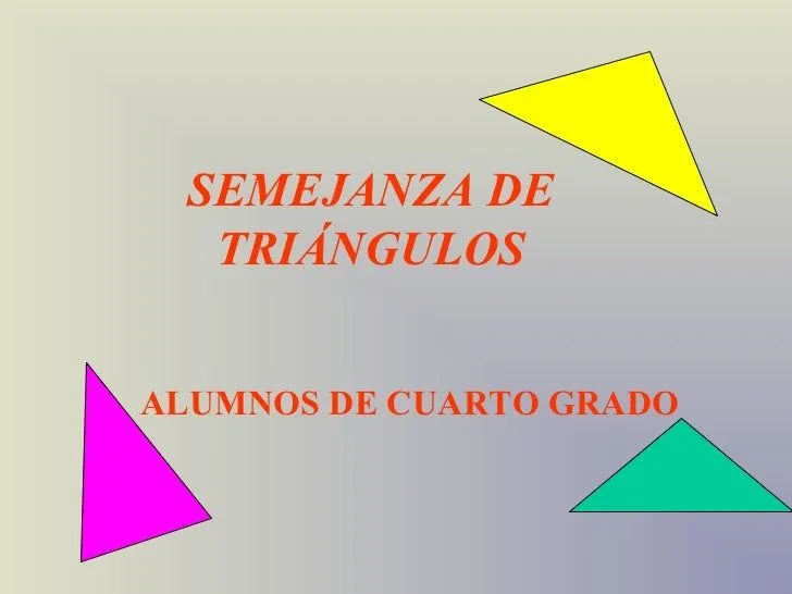 Semejanza de tRIÁNGULOS