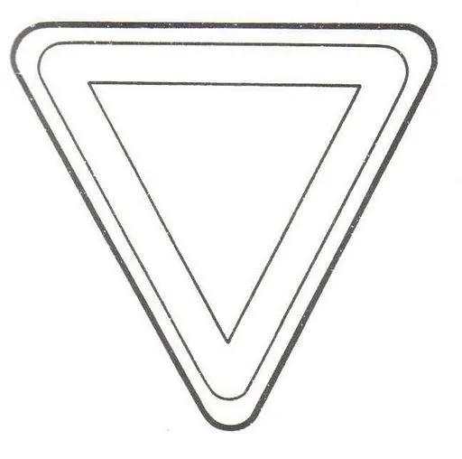 Señal de ceda el paso para colorear - Imagui