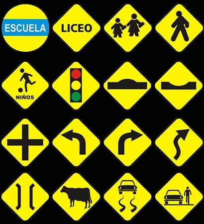 Señales de advertencias en el tránsito provistas por la Academia ... Señales de advertencias en el tránsito provistas por la Academia ...
