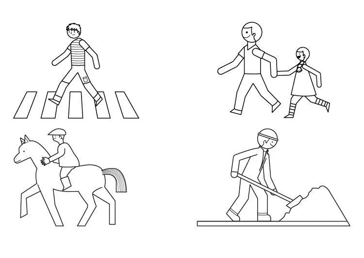 Señales de tráfico: dibujo para colorear e imprimir Señales de tráfico: dibujo para colorear e imprimir