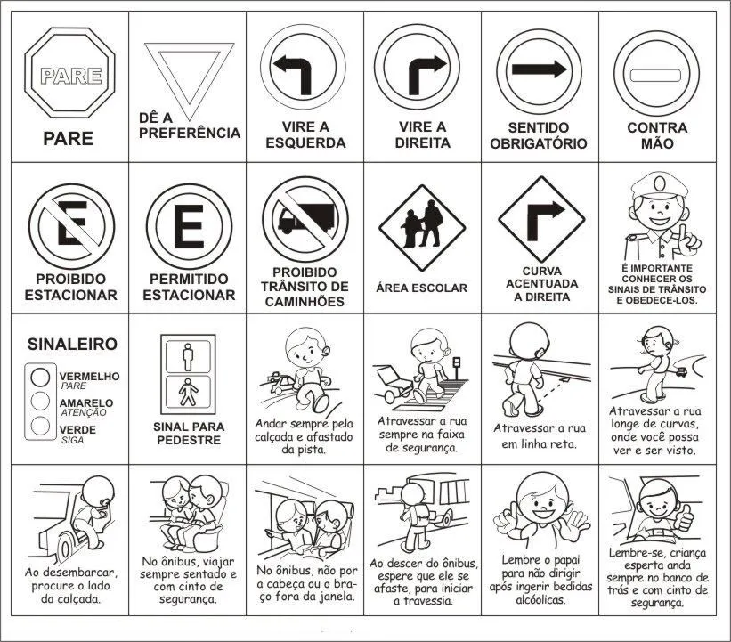 Señales de transito reglamentarias para colorear - Imagui Señales de transito reglamentarias para colorear - Imagui
