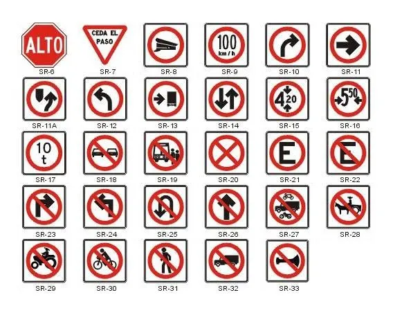 SEÑALES DE TRANSITO RESTRICTIVAS | Motor y Dominio